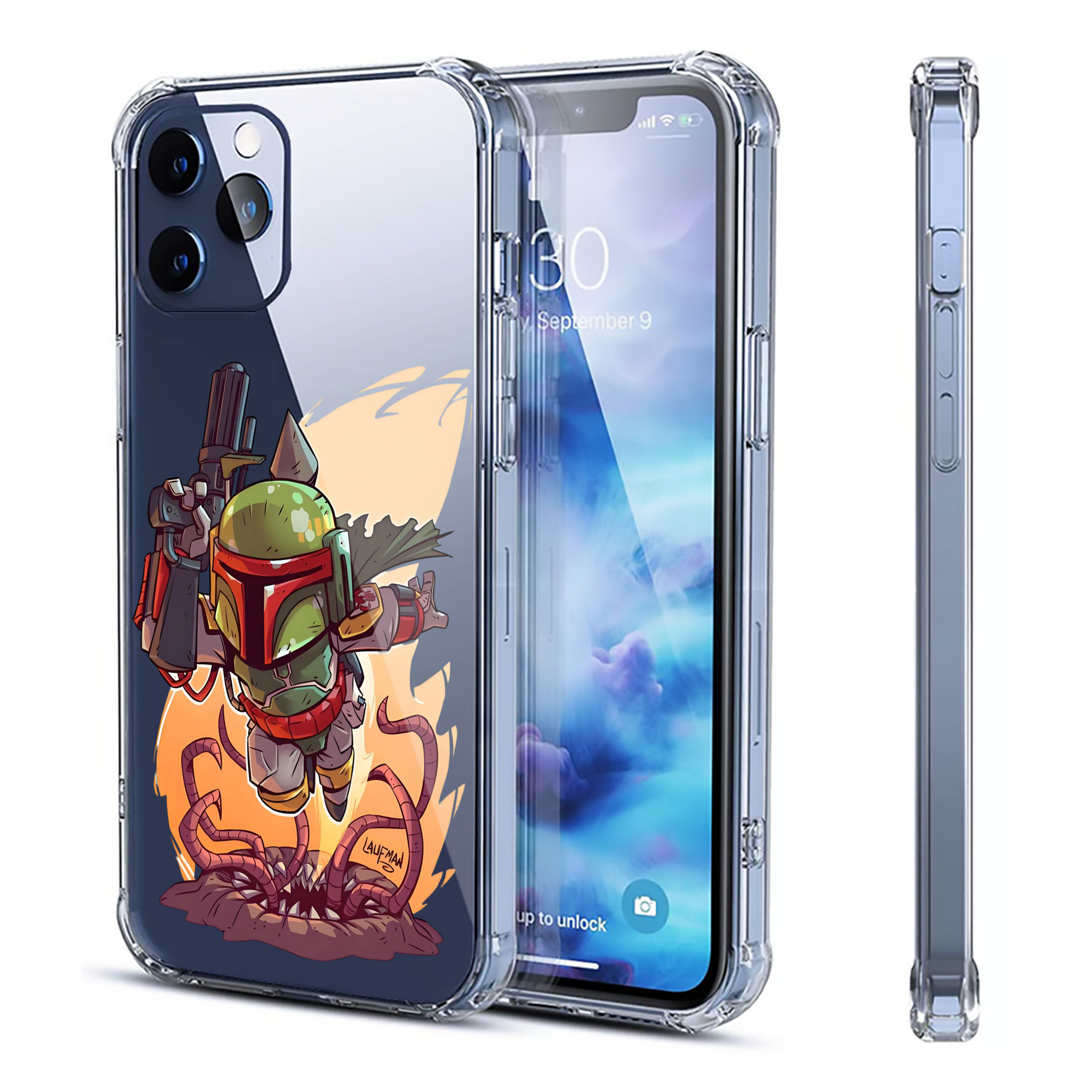 （画像用） スター・ウォーズ Star Wars 【iPhone 12シリーズ対応】透明スマホケース（クリアソフトケース）